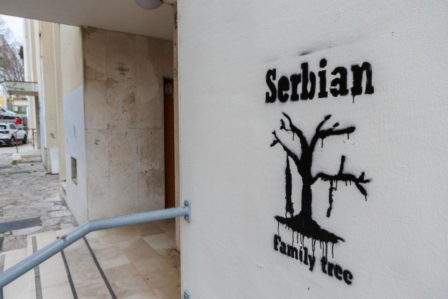 Split 2024: Anti-Serbian Graffiti 